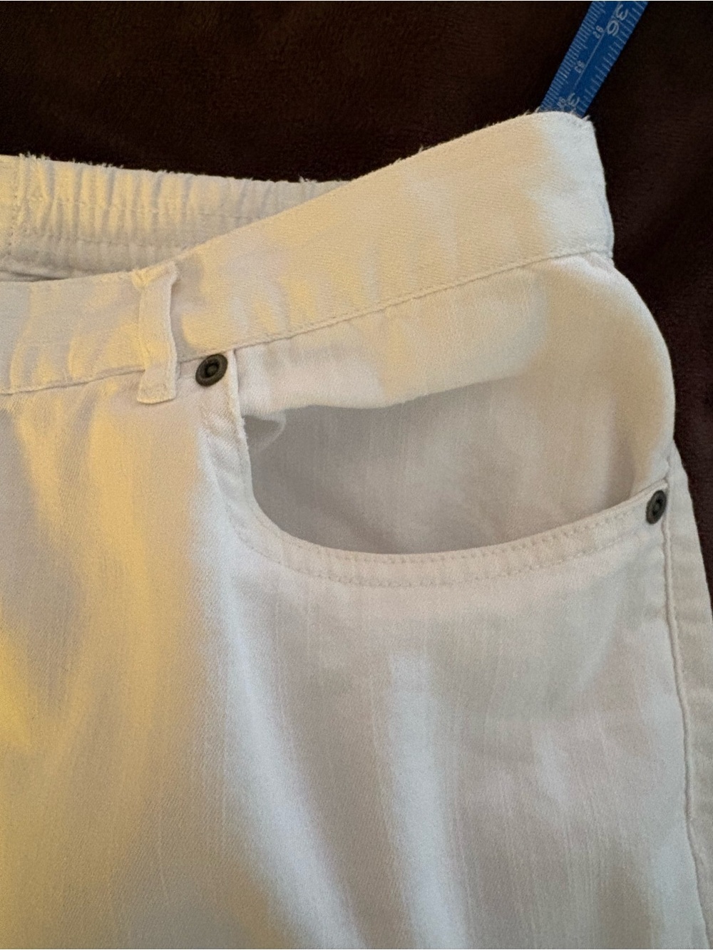 Ruby Rd. White Women's Pants with Yellow Brand Tag